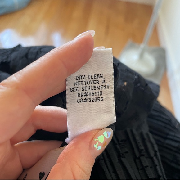 Anthropologie Beguile by Byron Lars Prairie Dusk Black Lace Button Front Dress 2 - Picture 10 of 11